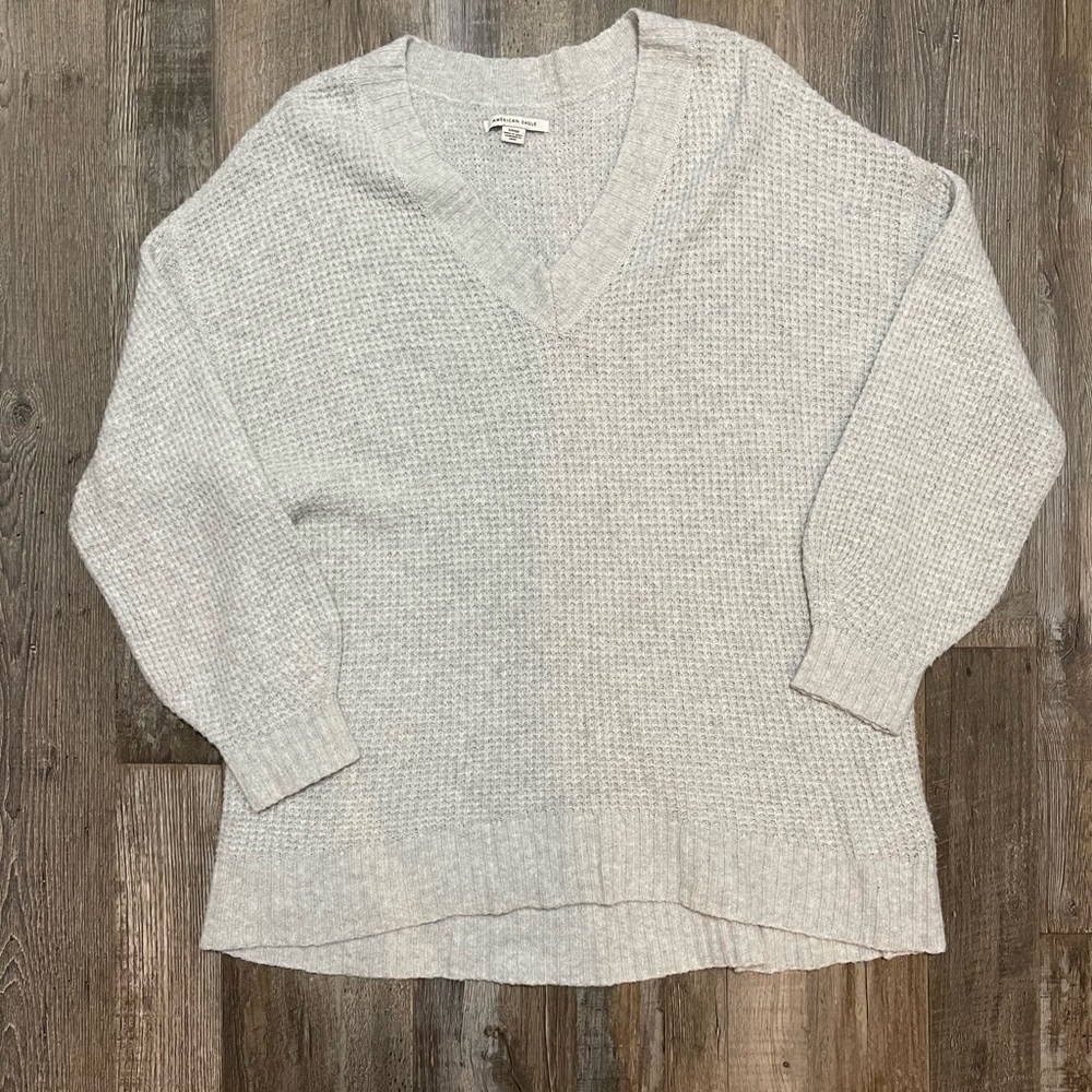 Oversized American Eagle knitted V neck sweater